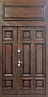 Классическая входная дверь с верхней фрамугой ДФГ-15 в Ступино