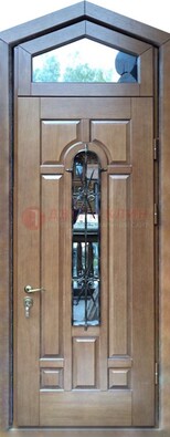Железная дверь Винорит с фрамугой для частного дома ДФГ-34 в Ступино