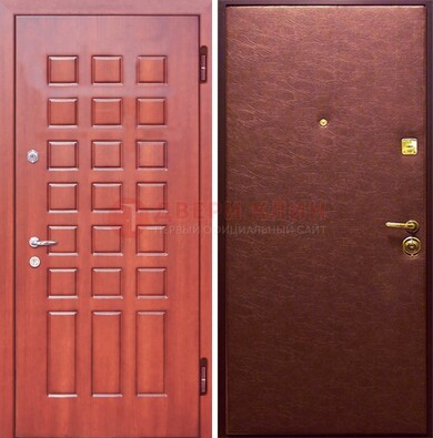 Входная дверь с МДФ и винилискожей ДМ-178 для офиса в Ступино