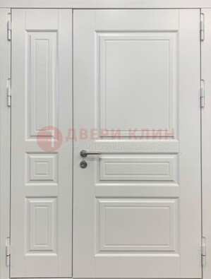Полуторная светлая металлическая дверь с МДФ ДМ-336 в Ступино