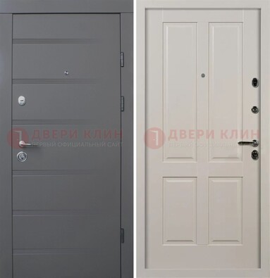 Квартирная железная дверь с МДФ панелями ДМ-423 в Ступино