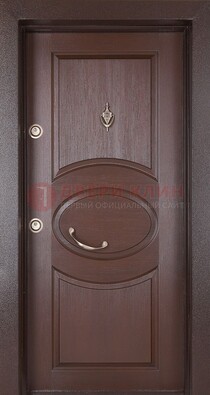 Железная дверь с массивом дуба в стиле классика ДМД-55 в Ступино