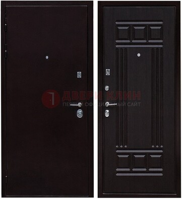 Темная стальная дверь с порошковым напылением ДП-140 в Ступино