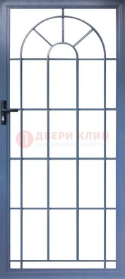 Синяя металлическая решетчатая дверь ДР-28 в Ступино