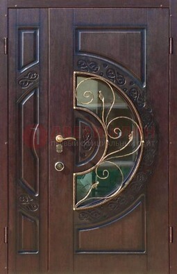 Полуторная железная дверь Винорит в классическом стиле ДСК-272 в Ступино