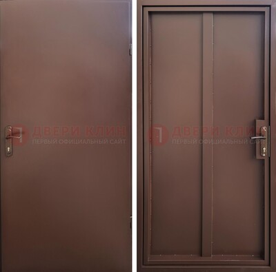 Техническая дверь с порошковым покрытием медный антик с двух сторон ДП-253 в Ступино