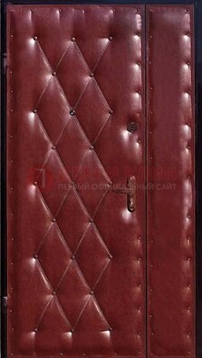 Бордовая тамбурная дверь ДТМ-25 в Ступино