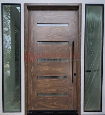 Железная дверь с виноритом и фрамугами ДВТ-189 в Йошкар-Оле