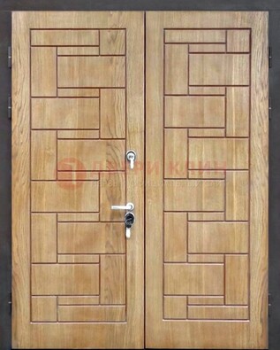 Светло-коричневая стальная дверь с виноритом ДВТ-245 в Ступино