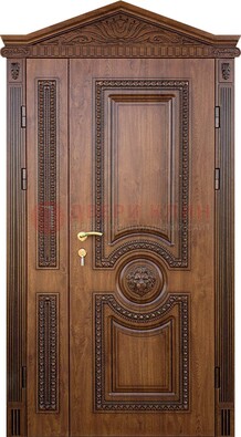 Узорная стальная дверь с виноритом для дома ДВТ-260 в Ступино